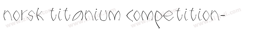 norsk titanium competition字体转换